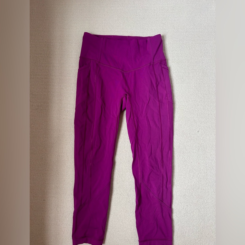 Lululemon Magenta Wunder Under Leggings size 8